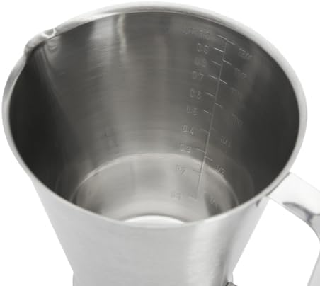 DE BUYER 3565.10 Measuring Jug with Foot, Handle and Spout, 1 L - Image 3