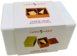 CapaBunga Cheese Vault with Divider - Reusable Artisan Cheese Storage Container for Fridge - Food Grade Silicone Cheese Container 6x4x3.5” - Cheese Keeper for Refrigerator - White Cheese Holder - Image 3