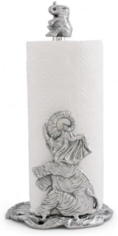 Arthur Court Elephant Paper Towel Holder - Decorative Aluminum Countertop Dispenser - 14.5 Inch Tall Kitchen Accessory by ArthurCourt