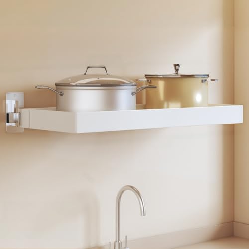 Wall-Mounted Stainless Steel Dish Drying Rack with Cutlery Holder,Hooks & Drainboard – Space-Saving Shelf for Plates,Bowls & Cups by Unknown