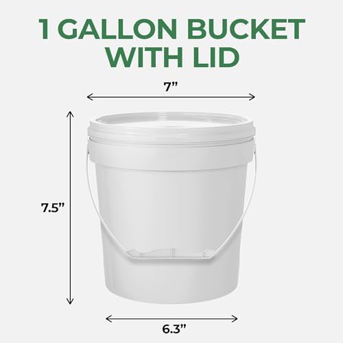 EconoHome 1 Gallon Food Grade Round Plastic Bucket - Food Storage Deli Containers with Lids Ideal for Ice Cream, Soup, and Prep Containers - BPA-Free, Premium HDPE - 120 Pack - Image 5