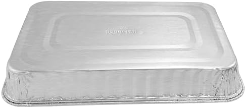 PACTOGO 9" x 6" x 1.25" Oblong Disposable Aluminum Foil Danish Cake Pans - Ideal Baking Tins for Sweets, Cakes, Cookies, Brownies (Pack of 25) - Image 7