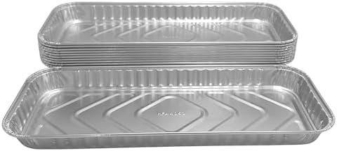 PACTOGO 12" x 5" x 1" Disposable Aluminum Foil Oblong Danish Cake Pans - Ideal Baking Tins for Sweets, Cakes, Cookies, Brownies (Pack of 12) - Image 5