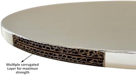 8 Inch Cake Board Drums Round, 6-Pack, Silver, Sturdy 1/2” Thick for Heavy Or Multi-Tiered Cakes - Image 5