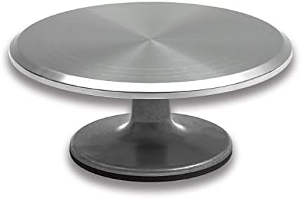 Trademark Innovations 12" Revolving Cake Decorating Turntable Stand - Professional Aluminum & Non-Slip by Trademark+Innovations
