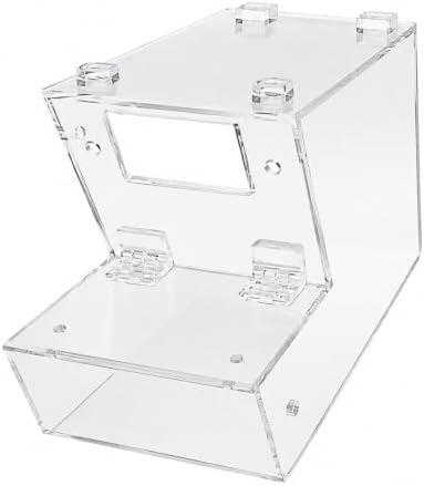 1 Pcs Clear Acrylic Candy Bin with Hinged Lid, 4.5''x10.5''x6'' Candy Display Container, Open Front Storage Box for Wrapped Snacks, Nuts, Ice Cream Toppings, Bakery, Retail Counter Display by Unknown