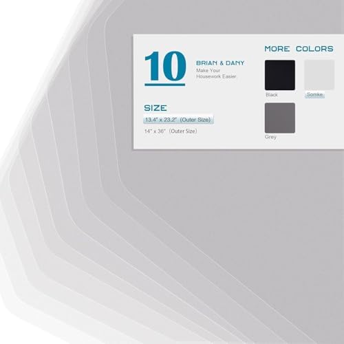 BRIAN & DANY Wire Shelf Liner, Set of 10, 13.4" x 23.2" Clear - Image 3
