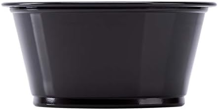 Karat FP-P325-PPB 3.25 oz. PP Portion Cups - Black (Case of 2500) - Image 2
