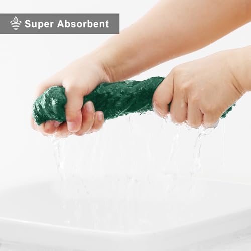 Homaxy 12 Pack Super Soft Absorbent Dish Towels, 10" x 20", Dark Green - Image 6