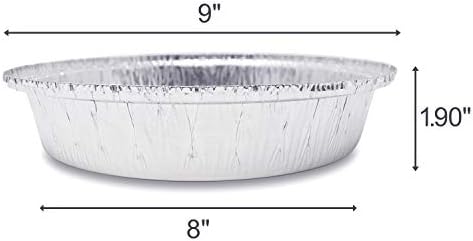 Fig & Leaf (45 Pack) Premium 9-Inch Round Foil Pans with Board Lids l Heavy Duty l Disposable Aluminum Tin for Roasting, Baking, or Cooking - Image 4