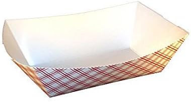2.5 lb Paper Food Trays, Sturdy and Recyclable Kraft, 2.5 lb Kraft Paper Food Trays 2lb (100, 4" x 6", 2.5 lb) - Image 3