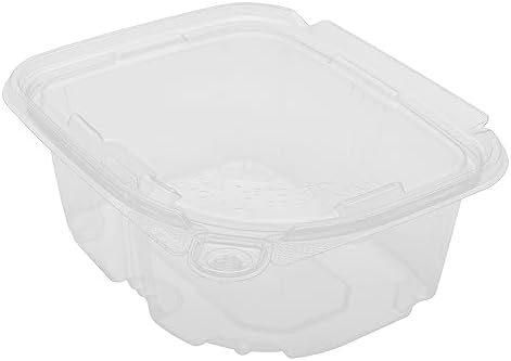 Karat 16oz PET Tamper Resistant Hinged Deli Container [200 ct] - Plastic Clamshell Food Containers, Easy Open Pull-Tab for Restaurants & Takeout - Image 5