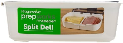 ProKeeper Split Deli Food Storage Container with Air-Tight Silicone Seal and Dry Erase Compatible Lid, 11.75 - Image 6