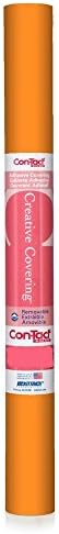 Con-Tact Brand Creative Covering, Self-Adhesive Shelf Liner, Multi-Purpose Vinyl Roll, Easy to Use and Apply, 18'' x 9', Orange - Image 2