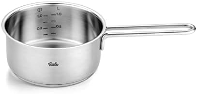 Fissler Pure Collection 5-Piece Stainless Steel Saucepan Set with Glass Lids (3 Saucepans, 1 Stewing Pan 1 Saucepan) - Induction - Image 6