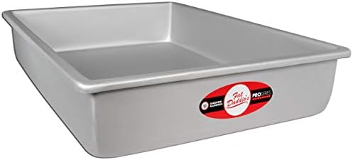 Fat Daddio's POB-12184 Anodized Aluminum Sheet Cake Pan, 12 x 18 x 4 Inch by FatDaddios