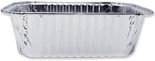 (100 Pack) Premium 1-LB Bread Loaf Baking Pans l Mini 6" x 3.7" x 2" l Extra-Heavy Duty l Disposable Aluminum Foil Oven Safe Sturdy 1-Pound Small Bread Tin - Image 3