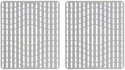 NICE DAY Sink Mat, Sink Protectors for Kitchen Sink By Better Housewares Wok Stand Strong Adsorption And Skid Resistance PVC Free Silicone Sink mat (2 Packs Sink Mats 16"x12.9" Large) by Unknown