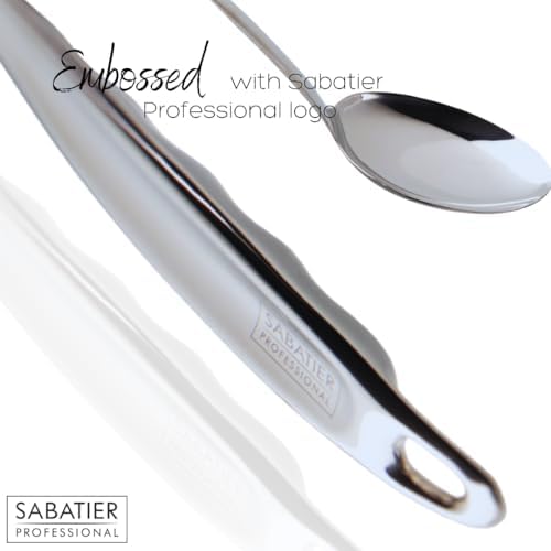 Sabatier Professional Large Metal Serving Spoon - Mirror Polished Stainless Steel Cooking Spoon Presenting Mash, Salads & Desserts. Strong Construction. 5 Year Guarantee, Dishwasher Safe - Image 6