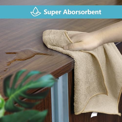 HOMEXCEL 8PK Microfiber Cleaning Cloth, Cleaning Rags for Home, 11.5x11.5in - Image 4