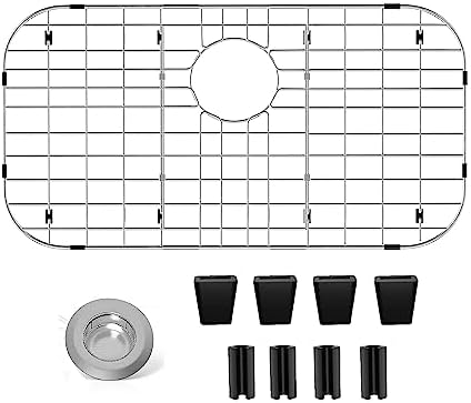 Sink Protectors for Kitchen Sink 26" x14", Rear Drain by Suzlon