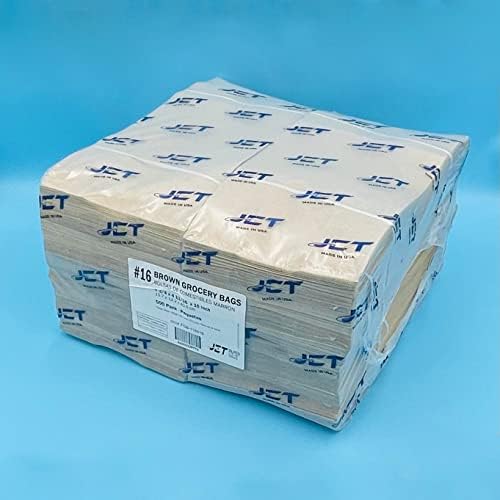 JET PAPER BAGS - Brown Lunch Bags [250 Pcs] - Heavy Duty, Kraft Paper Sandwich Bags, Snack Bags, Treat Bags, Bread Bags, Lunch Bags, Reusable Small Grocery Bags - Recyclable 16 LB capacity - Image 4