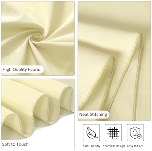 8 Packs 120 Inch Beige Round Tablecloth - Image 4