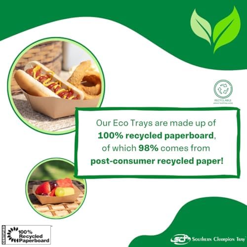 Southern Champion Tray 0509 #50 ECO Kraft Paperboard Food Tray, 1/2 lb Capacity (Case of 1000) - Image 5