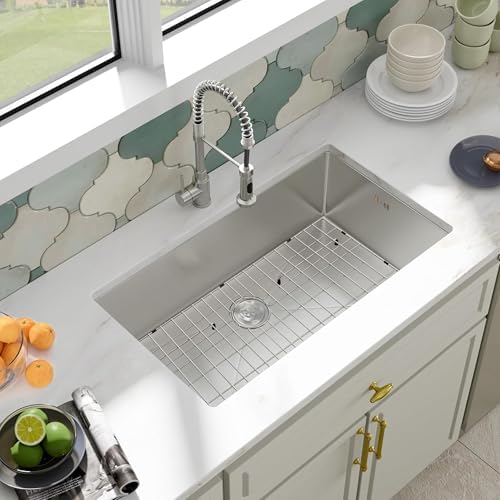 Kitchen Sink Grid and Sink Protectors,26-1/16"x14-1/16" Stainless Steel - Image 5