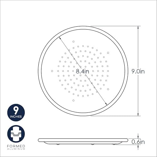 Nordic Ware Naturals 9" Hot Air Perforated Aluminum Pizza Crisper, Set of 1 - Image 5