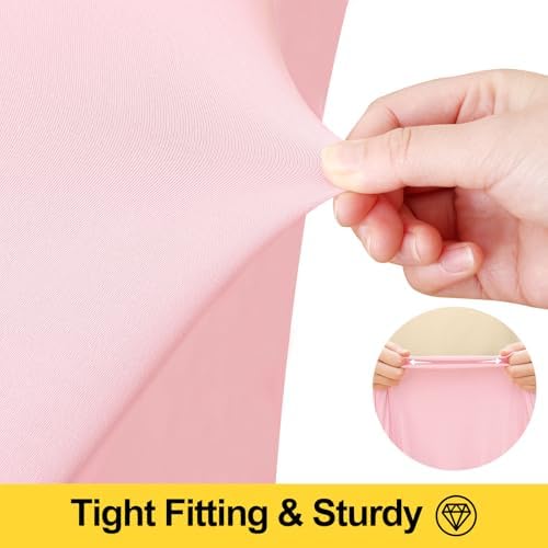 Smiry Spandex Elastic Fitted Table Cloth Skirt for 6FT Rectangle Table - Image 3