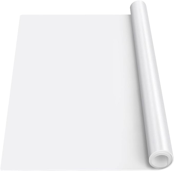 Large Silicone Mat,Silicone Mats for Kitchen Counter Island Dinner Table Countertop Protector Heat Resistant Mat (78.7”L x 20”W, Translucent) by InfiOne