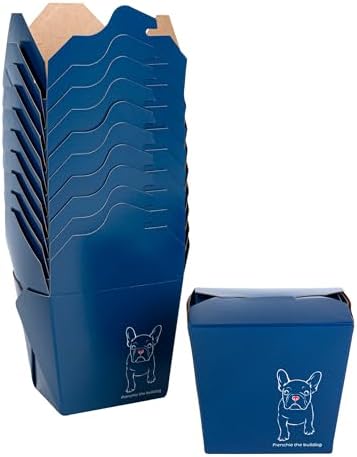 Restaurantware 16 oz Paper Square Noodle Take Out Container, 200 Ct by Restaurantware