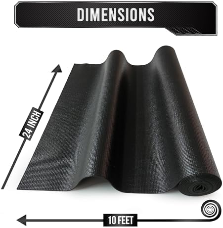 Precision Defined Tool Box Liner 10 ft x 24" Black Non Slip Mat Shelf Liner - Image 2