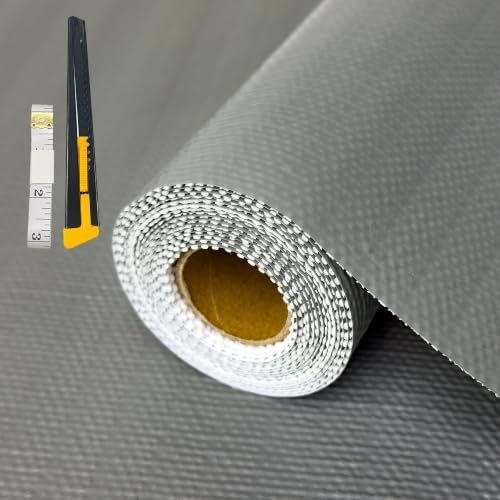 Shelf & Drawer Liner for Kitchen Cabinets Non-Adhesive Grey 12in x 20FT by Niviy