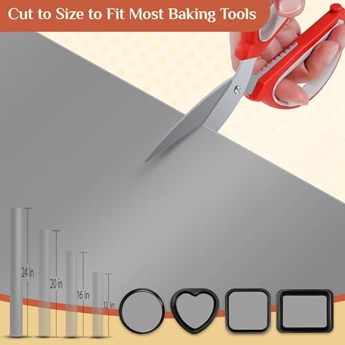 GTJ Silicone Baking Mat Roll, Reusable Baking Sheet Liners, 24 in x 6 ft | Free Cut to Size, Food-Grade, Non-Stick, Non-Slip, For Dough, Pastry, Air Fryer, Freeze Dryer, Oven Pan, Kitchen Counter - Image 2