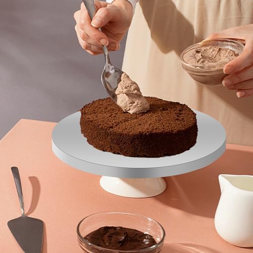 10in Silver Wraparound Cake Pastry Round Drum Board 1/2 Inch Thick, 10 Inch Diameter - Pack of 10(Sliver 10inch/10pcs) - Image 5