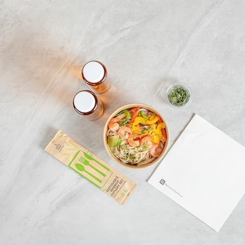 Restaurantware 25 oz Compostable Paper Bowl - 200 Pack - Sustain Take Out Paper Salad Serving Bowl, Hot-Cold Meal Prep - Disposable Kraft Paper To Go Box for BBQ, Parties, Catering - Image 6
