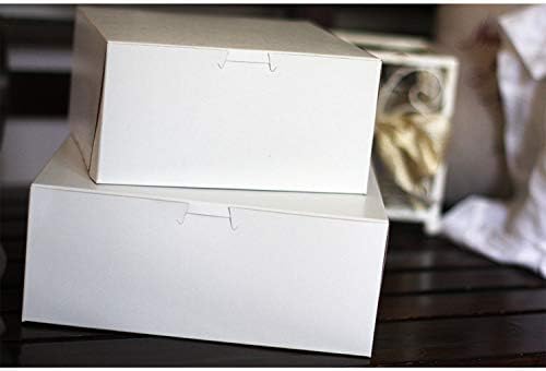 Southern Champion Tray 0991 Premium Clay Coated Kraft Paperboard White Non-Window Lock Corner Bakery Box, 14" Length x 14" Width x 5" Height (Case of 50) - Image 3