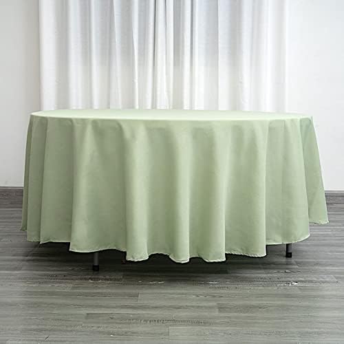 Balsa Circle 6 pcs 108 inch Sage Green Round Polyester Tablecloths Fabric Table Cover Linens for Wedding Party Banquet Reception Events Kitchen Dining - Image 6