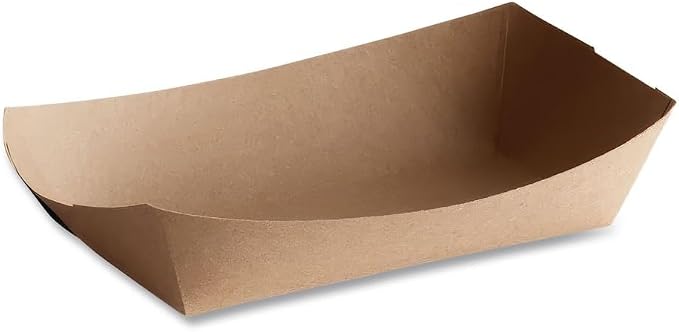 SCT Food Trays, Paperboard, Brown Kraft, 5-Lb Capacity, 500/Carton - Image 2