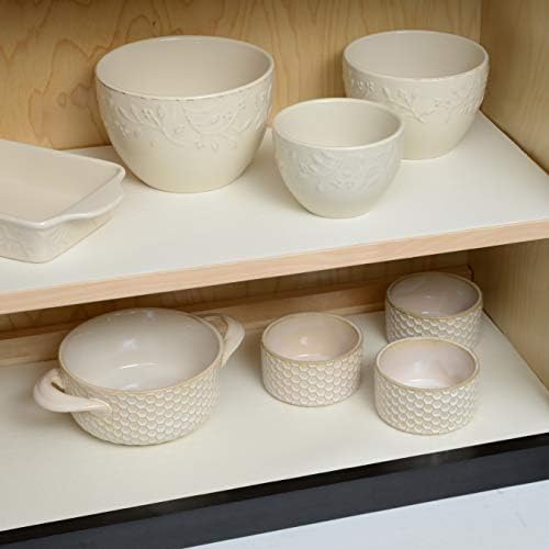 Con-Tact Brand Grip Premium Thick Shelf Liner - Versatile 18-inches x 4-feet Durable Non-Adhesive Non-Slip Drawer and Cabinet Liner in White - Pack of 6 Rolls - Image 4