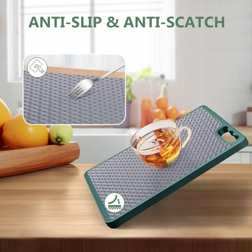 Shelf Liners, Non-Adhesive Drawer Liner, Waterproof & Oil-Proof Kitchen Cabinet Cupboard Liner Plastic EVA Material BPA Free Fridge Liner Mats Paper Protector for Shelves (Grey/20in x 240in) - Image 4