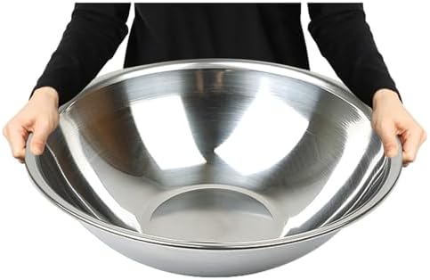 Stainless Steel Mixing Bowl Extra Large, 17-Quart, 18.5 inch (Diameter), 5.3 inch (Height) Mixing Bowl 18.5" (1) by Unknown