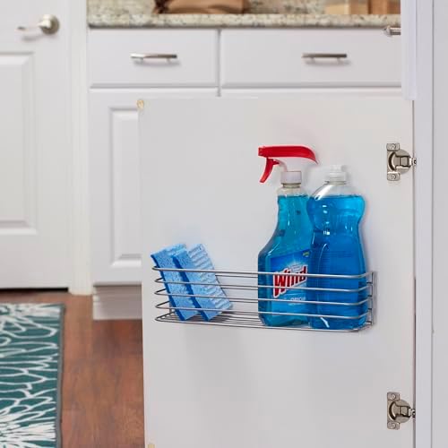 Household Essentials 1226-1 Long Basket Door Mount Cabinet Organizer | Mounts to Solid Cabinet Doors or Walls, Low Rack (Pack of 12) - Image 2