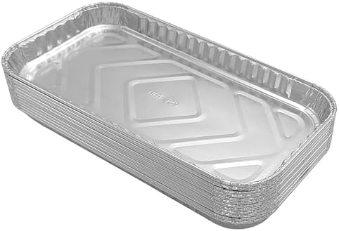 PACTOGO 10" x 5" x 1" Disposable Aluminum Foil Oblong Danish Cake Pans - Ideal Baking Tins for Sweets, Cakes, Cookies, Brownies (Pack of 100) - Image 3