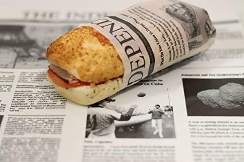 Technopaper Premium Deli Paper 12"x12" - 4,000 Pack Water & Grease-Resistant - Biodegradable, 100% Recyclable and No Wax Coating, Tray Liner (White, Newsprint) - Image 4
