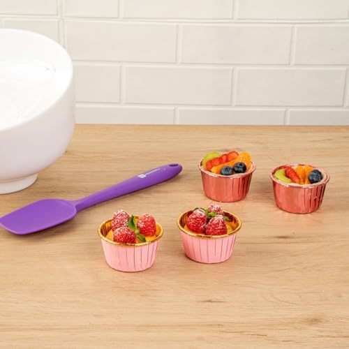 Restaurantware Cupcake Liners 500 Pack of 3.5 oz Foil Paper Baking Cups Oven-Safe Muffin Liners Disposable Greaseproof Ramekins Heavy-Duty for Appetizers and Cheesecakes - Image 6