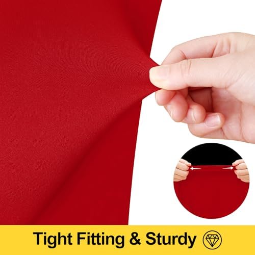 Smiry Spandex Elastic Fitted Table Cloth Skirt for 8FT Rectangle Table - Image 5