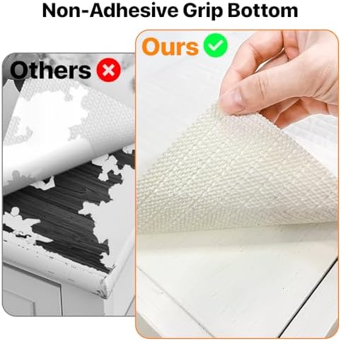Shelf & Drawer Liner for Kitchen Cabinets Non-Adhesive White 12in x 10FT - Image 4
